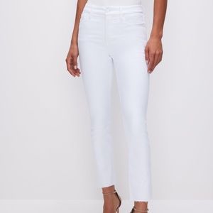 GOOD AMERICAN GOOD LEGS White Tummy Sculpting Straight Jeans Pants SZ 14 NEW